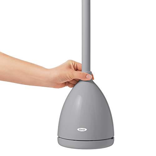 OXO OXO Good Grips Toilet Plunger with Holder - Gray 6.3 x 24