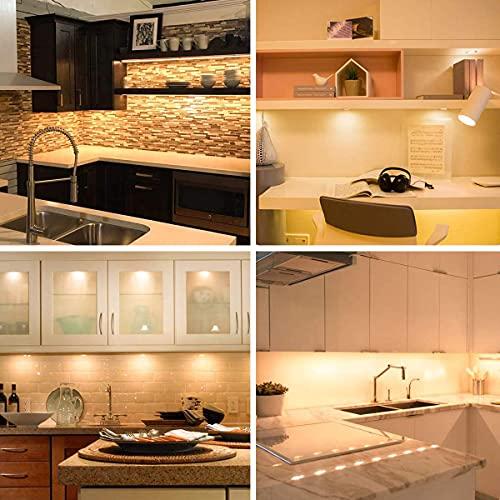 Bogao G8 Light Bulbs 20Watt 120Volt Halogen Light Bulb G8 Base Bi-Pin Shorter 1-3/8\" (1.38\") Length 20W T4 JCD Warm White Under Cabinet Puck Lighting Replacements,10Pack