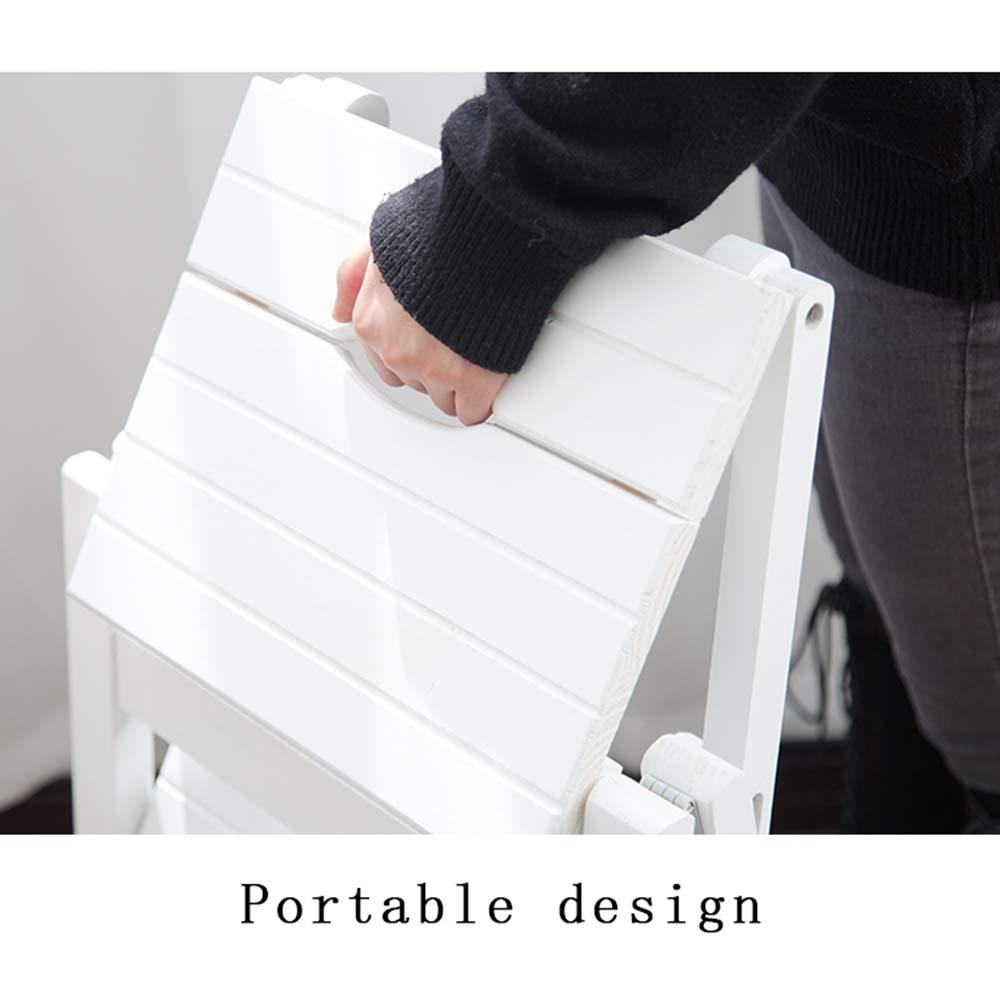 necessities Ladder Home Two-Story Ladder Shelf-Foldable Telescopic/Convenient Storage, Environmentally Friendly Solid Wood Ladder Wooden Folding Ladder