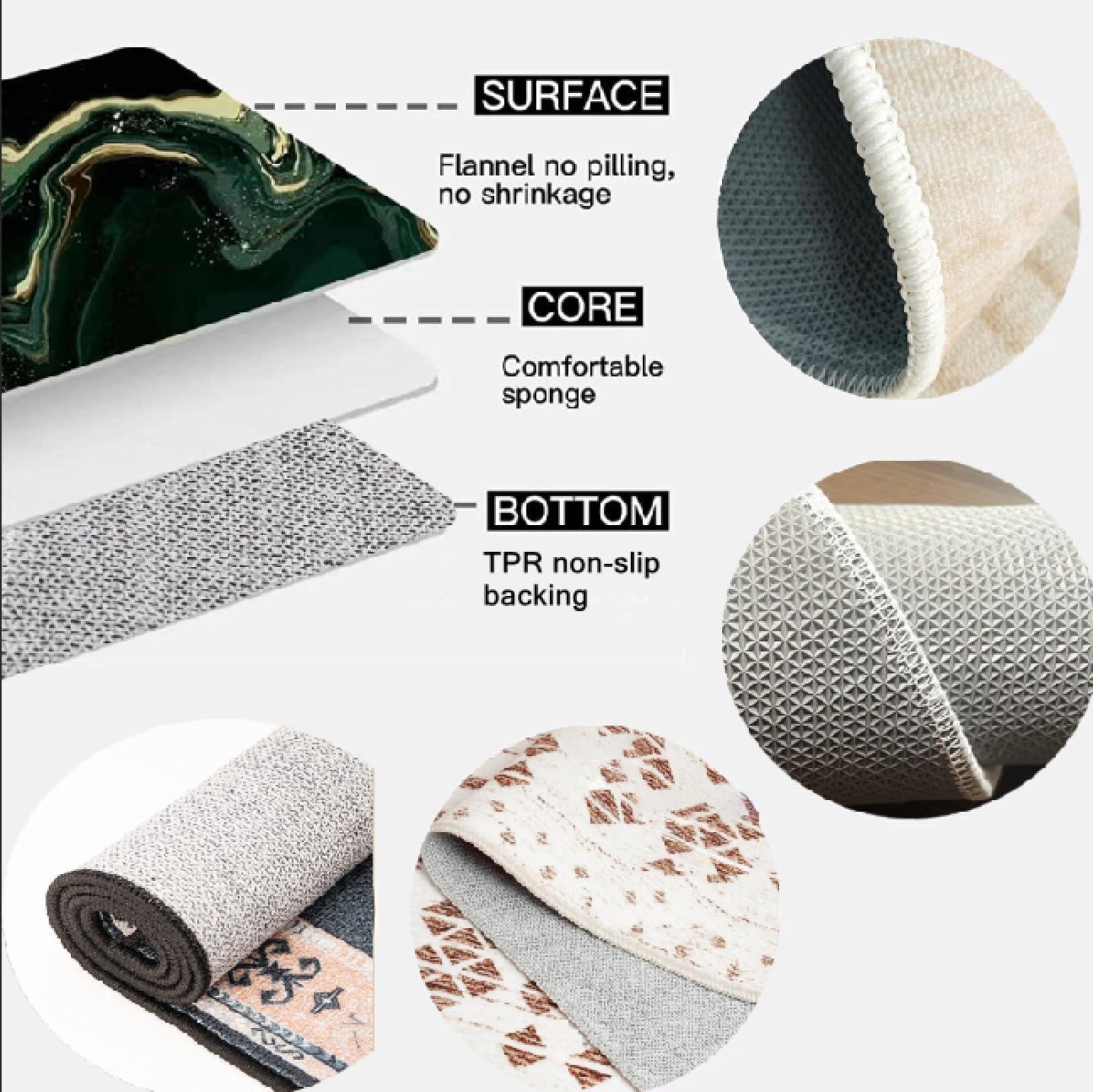 HUENEL Basketball Court Black Area Rugs, Basketball Court for Training Indoor Carpet, Easy Clean Carpet Washable Non-Slip Rug for Boys and Girls Nursery Bed Living Room Carpets Nursery Decor,5.3 x 8ft