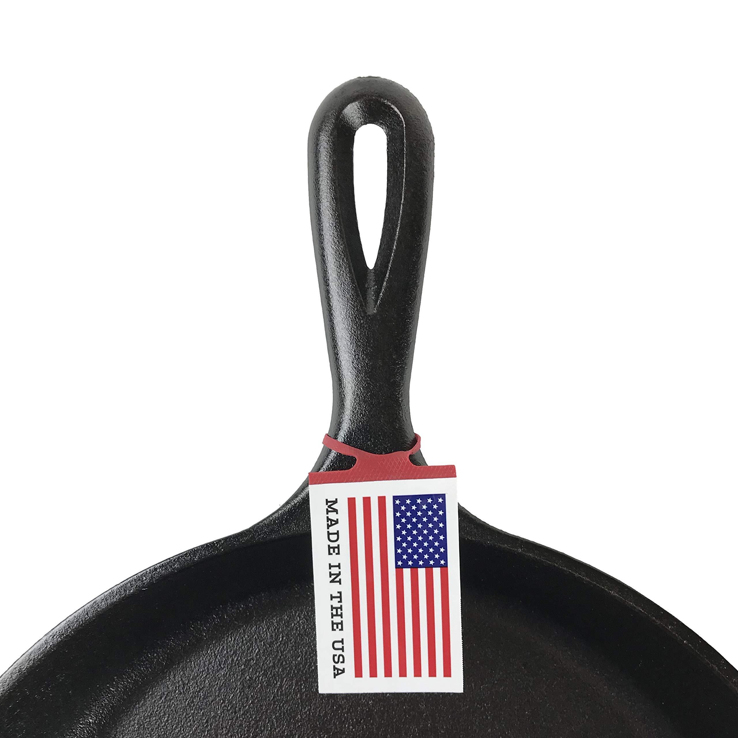 Lodge Lodge Pre-Seasoned 2-in-1 Cast Iron Combo Cooker - 3.2 Quart Deep Pot Cooker + 10.25 Inch Frying Pan - Use in the Oven, on the Stove, Grill, or Over a Campfire - Use to Sear, Saut, Broil, Fry- Black