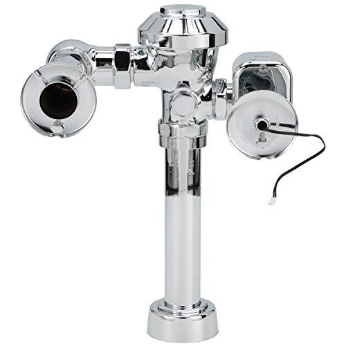 Zurn Zurn AquaFlush Plus PL ZEMS Exposed Hardwired Sensor Diaphragm Flush Valve with 1.6 gpf, 11-1/2 Inch Rough-in, 1-1/2 Inch Top Spud, and Manual Override Button in Chrome