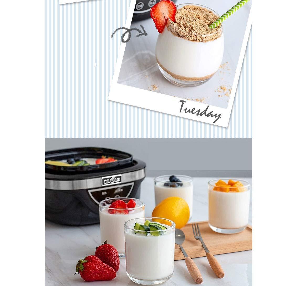 dfhdjvjfedhcjbdcbsd Yogurt Machine-Digital Yogurt Maker Machine - Reusable Glass Jars Lids for Instant Storage
