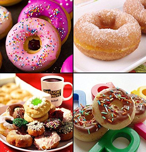 Ozera Ozera Silicone Mini Donut Pan, 18 Cavity Doughnut Baking Mold Tray - Muffin Cups, Cake Mold, Biscuit Mold