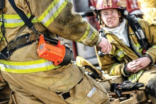 Streamlight Streamlight 44454 Fire Vulcan LED Flashlight with Dual Rear LEDs, Quick Release Shoulder Strap and Without Charger, Orange - 180 Lumens