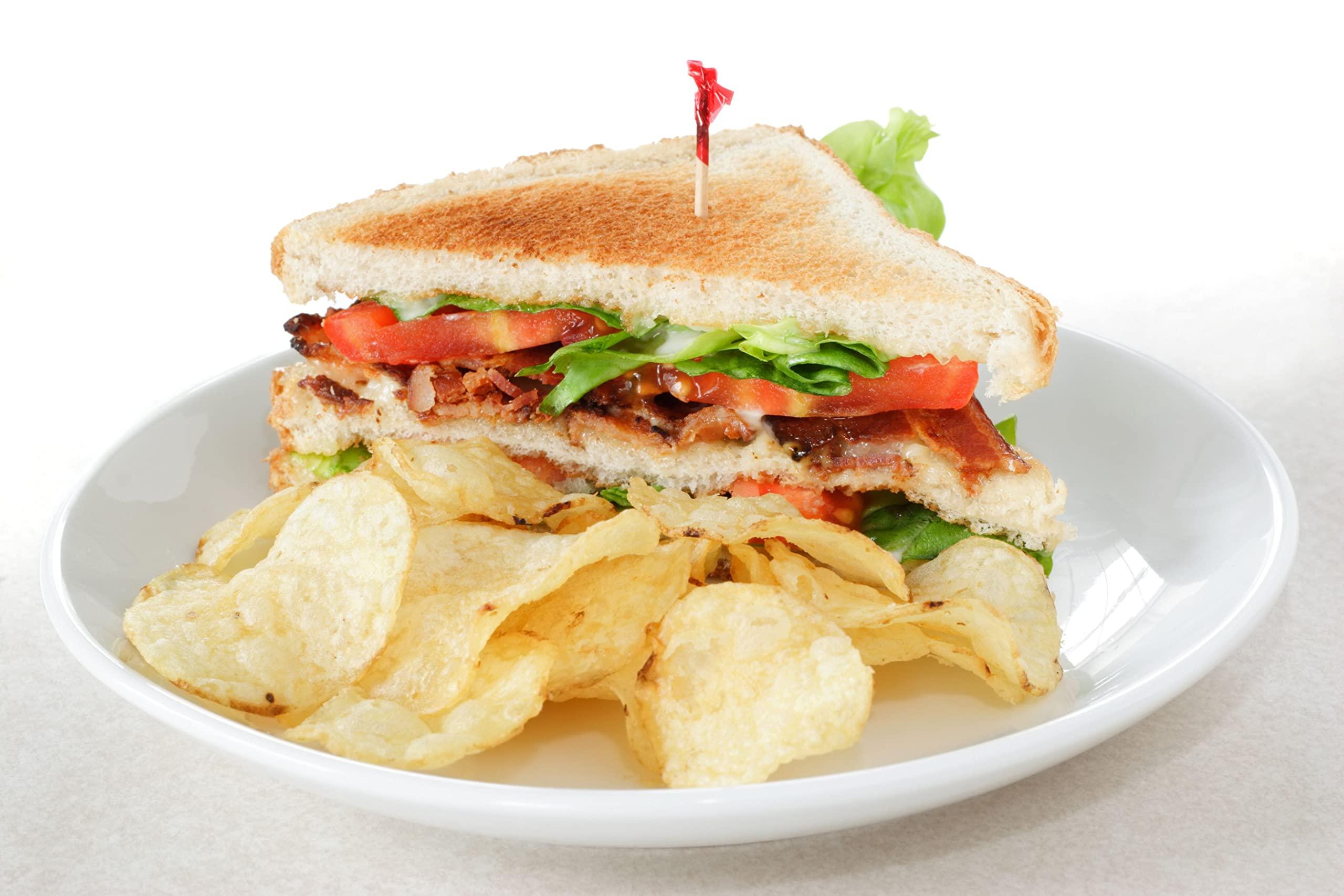 KingSeal 2000 Count | KingSeal Regular Sandwich Frill Toothpicks, Assorted Colors, 2.5 Inch Length, Bamboo Wood - 2 Boxes x 1000 Each