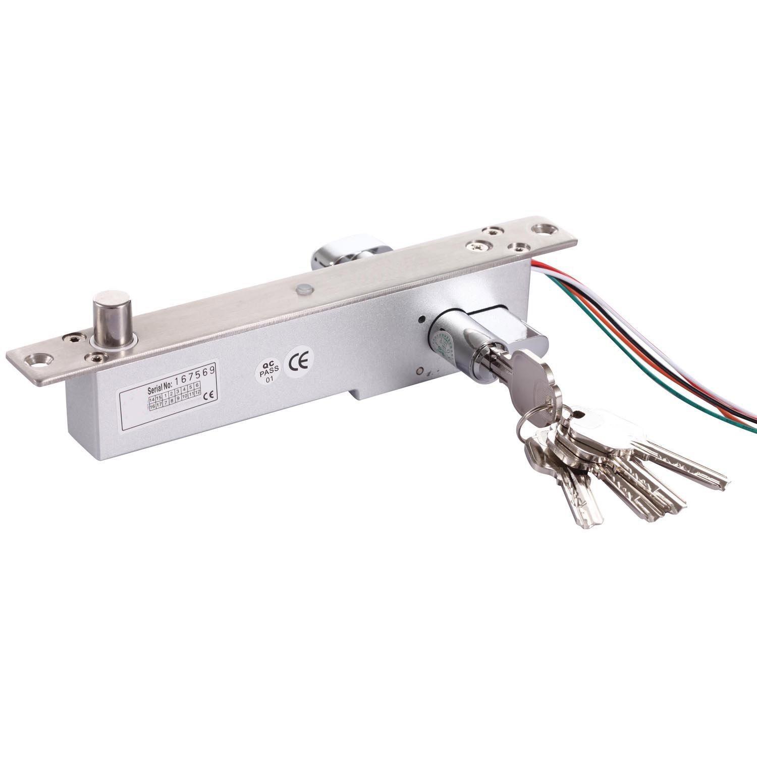 UHPPOTE UHPPOTE Drop Bolt Lock Key Open Fail Secure Sturdiness Electric Manual Open Cylinder