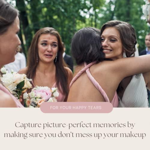 PureRejuva Wedding Tissues Packs For Guests- Set of 40- For Your Happy Tears Tissues- Wedding Favors for Guests Frosted-Paper Bulk Individual Tissue Packs & Items for Wedding Welcome Bags by PureRejuva