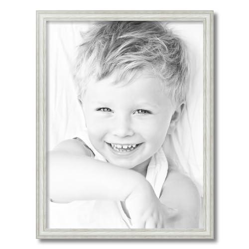 ArtToFrames ArtToFrames 19x25 Inch White Picture Frame, This 1.25 Inch Custom Wood Poster Frame is White - Comes with Foam Backing 3/16 inch and Regular Acrylic (FBPL0151-59504-475-19x25)