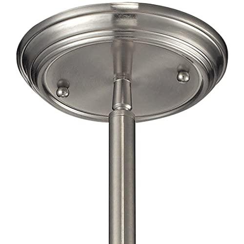 Elk Home Elk Home Chadwick 1-Light Pendant - in Satin Nickel Finish, with Clear Seeded Glass, Transitional Style