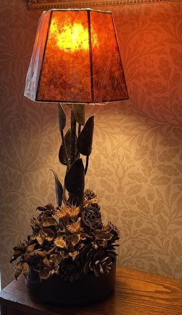 Upgradelights 8 Inch Mica Lamp Shade Replacement Clip on Lamp shade