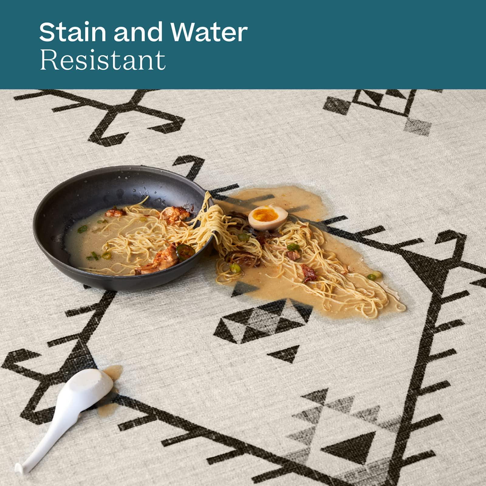 RUGGABLE Ruggable Washable 2x3 Area Rug, Zareen Scarlet Red, Premium Rugs for Living Room, Bedroom, Kitchen, Office, Classroom with Gripper Non Slip Pad