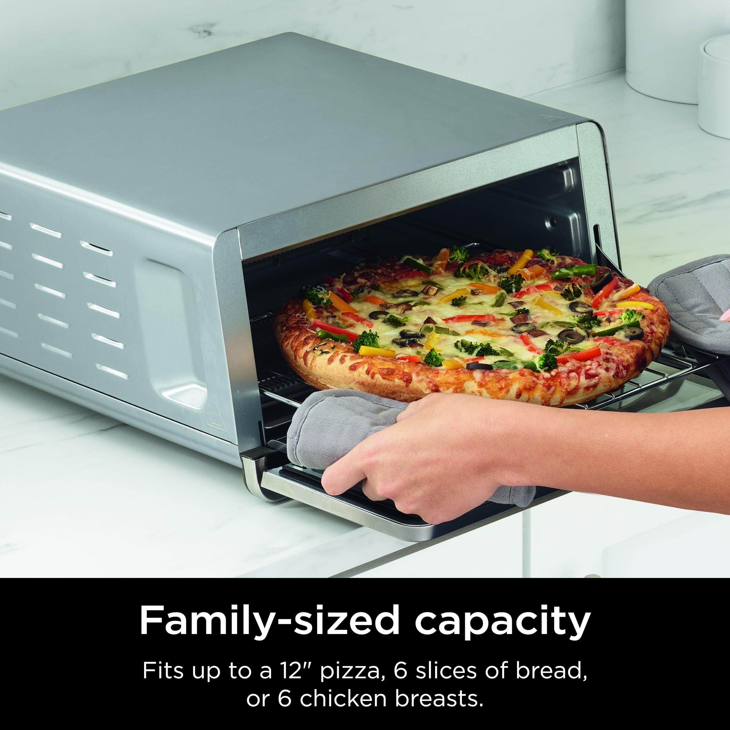 Ninja Ninja Flip Toaster Oven&Air Fryer, 8-in-1 Functionality, Flip Up&Away Capability for Storage Space, LargeCapacity, Air Fry Basket, SheetPan, Wire Rack&Removable Crumb Tray, Stainless,1800 watts, SP151