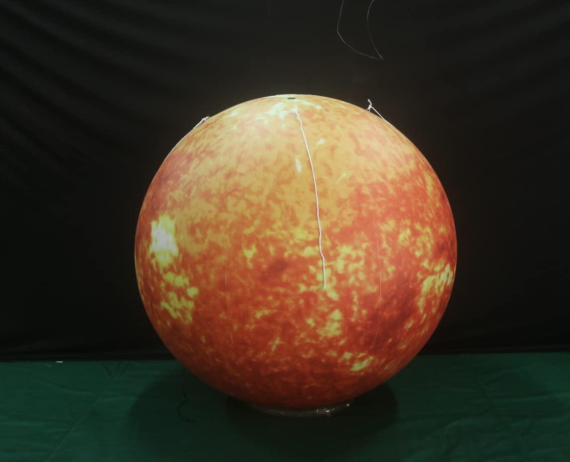 Vinfgoes 40'' Inflatable Sun, LED Planet Balloon for Educational Institution/Planetarium/Store/Club Decoration