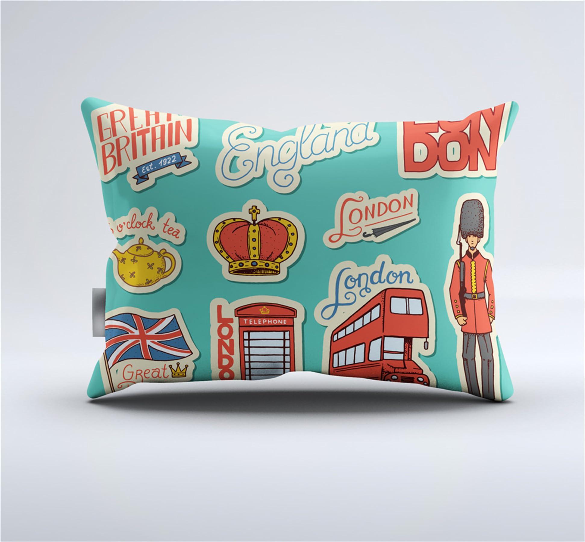 Boasorte Retro British Flag Design Comforter Set | UK Flag Big Ben Union Jack Prints Bedding Set | with Soft Comforter+2 Pillow Shams(3PCS) or Sheet (4PCS) (C,Twin-3PCS)