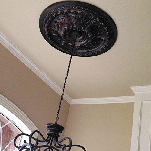 Ekena Millwork Ekena Millwork CM28ST Stockport Ceiling Medallion, 28"OD x 2 3/4"P (Fits Canopies up to 6 1/4"), Factory Primed