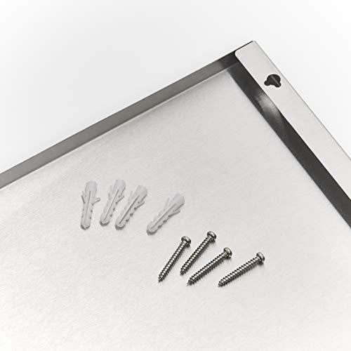 Zeller Zeller 11119 60 x 80 cm Stainless Steel Magnetic Board