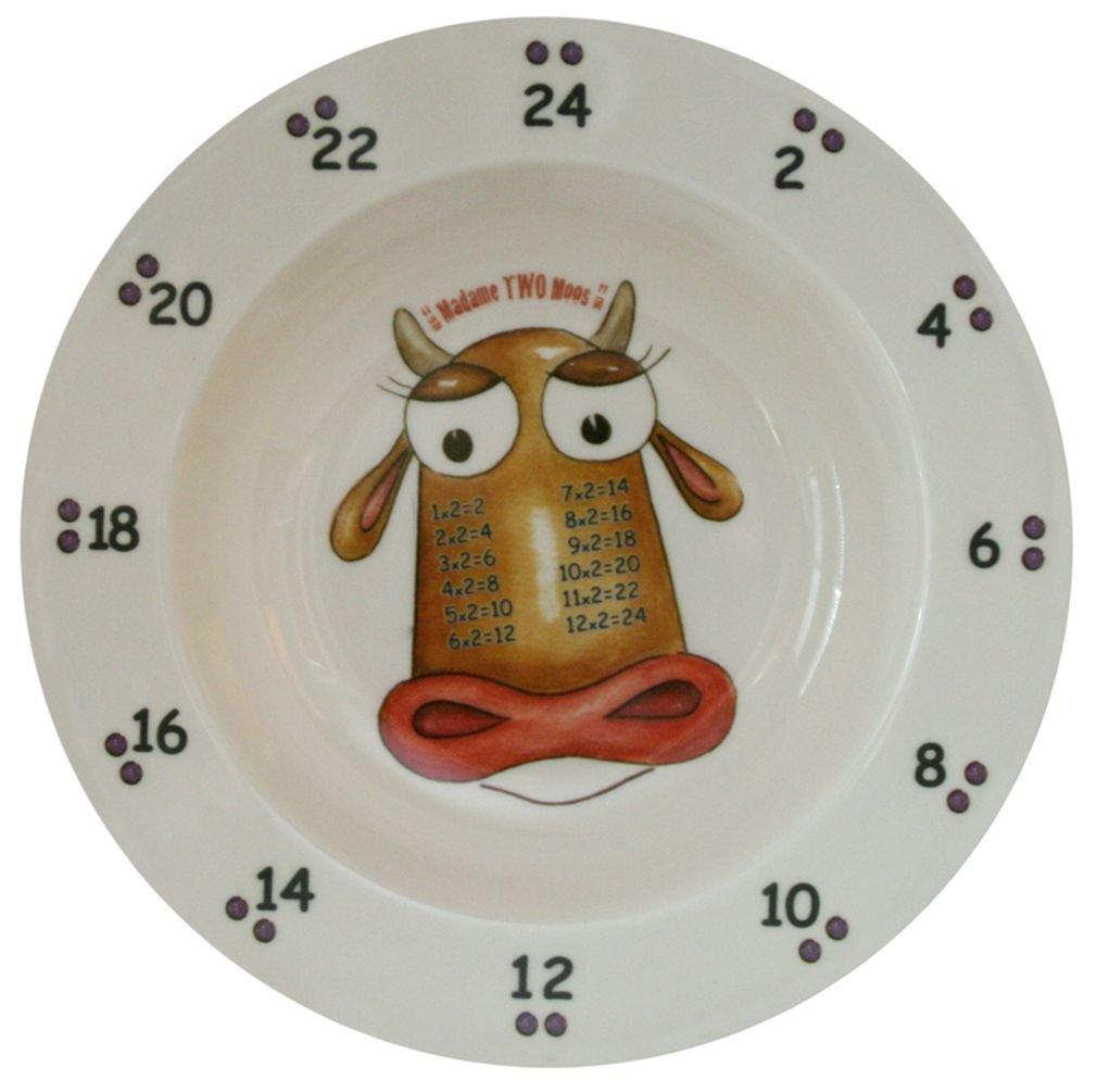 theMultiples theMultiples Times Table Dinnerware 4-Piece Early Years 7 inch Melamine Rimmed Bowl Set