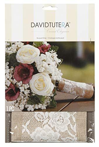 Darice David Tutera Burlap and Lace Bouquet Wrap