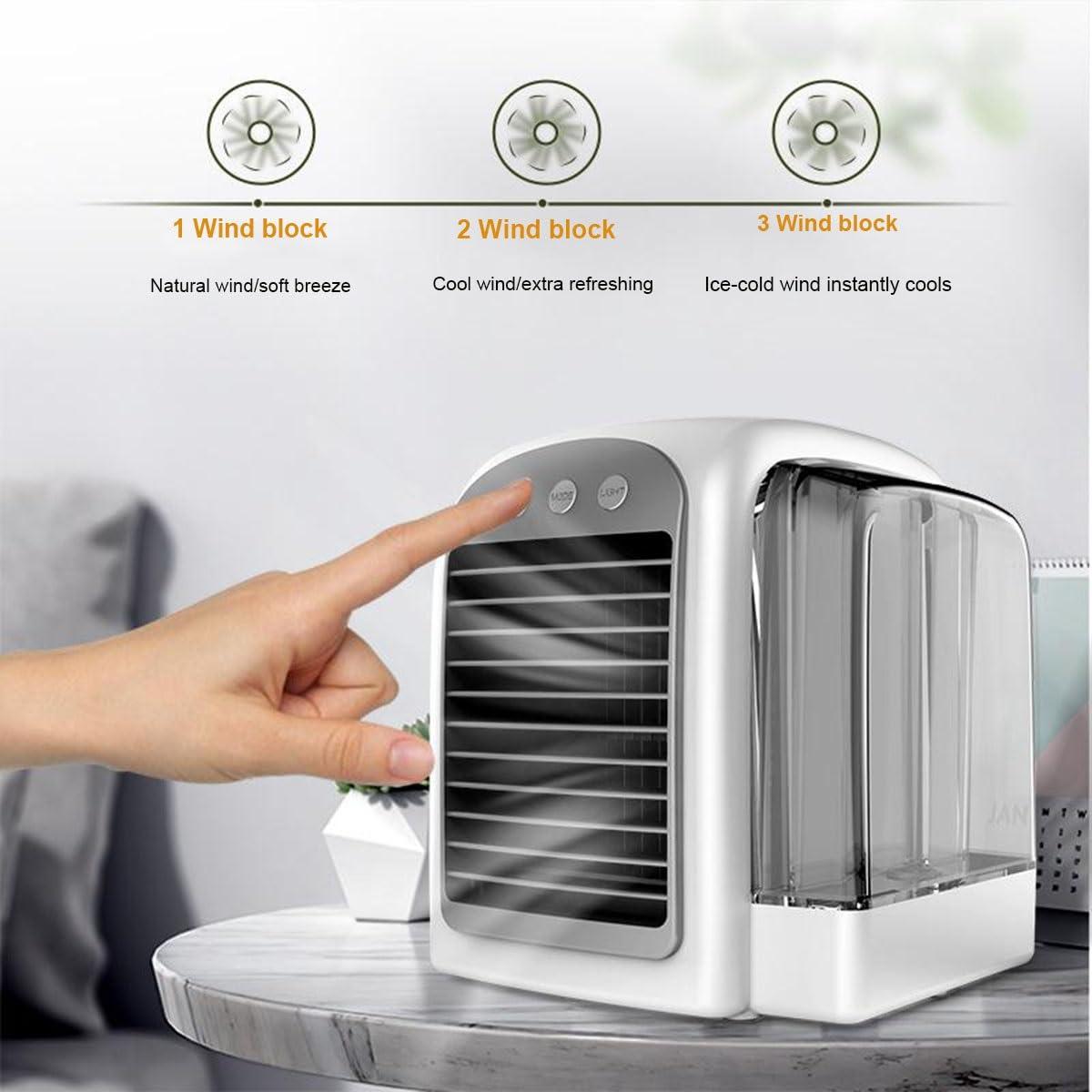 BTDGHY BTDGHY Frost Blast Pro Portable Air Chiller, Frost Blast Pro Air Conditioner, USB Rechargeable Frost Blast Pro Portable Ac, Portable Evaporative Air Cooler for Room, Bedroom, RV(Pink)