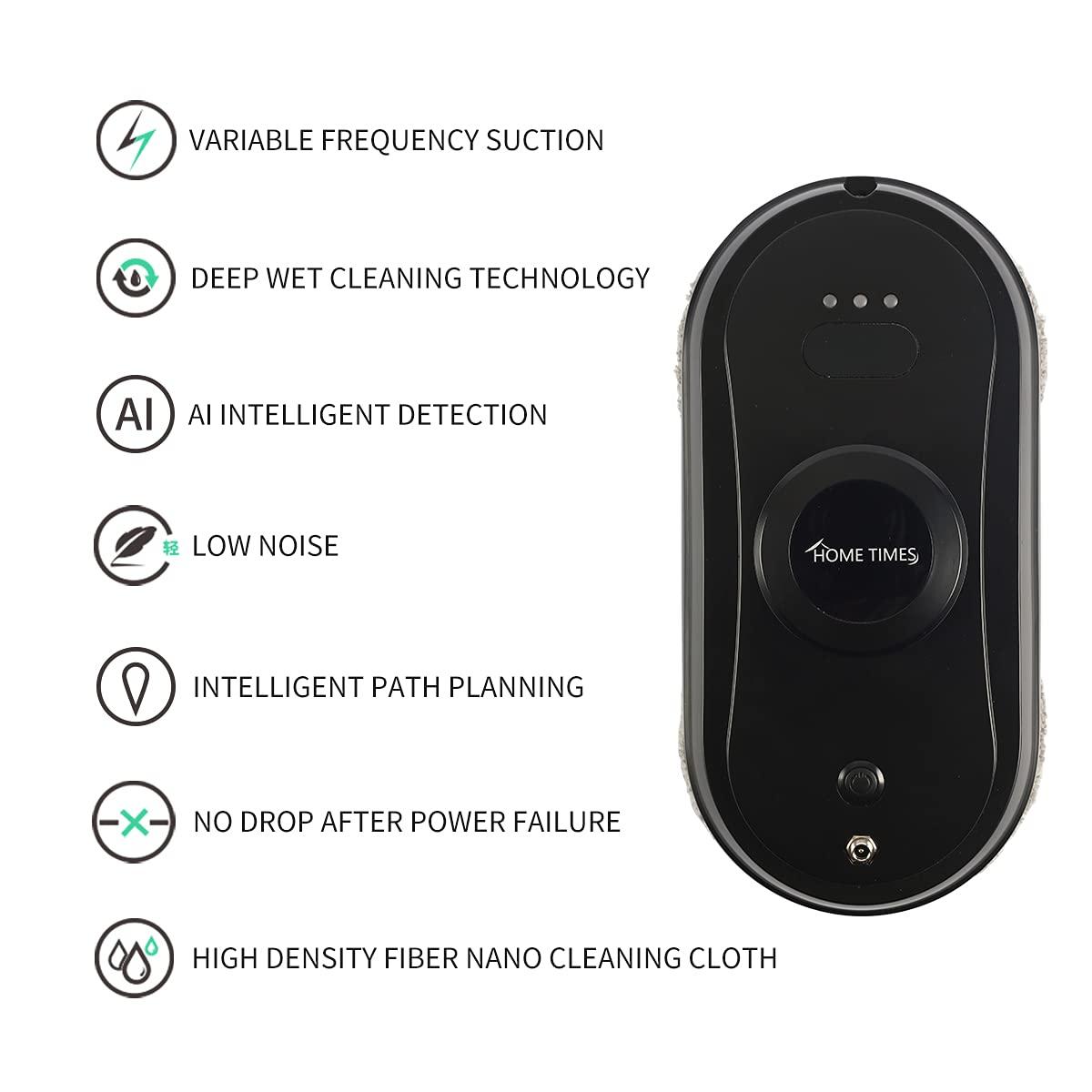 Home Times Home Times 2022 New Upgrade, Robot Vacuum Cleaner Glass Clean Window Cleaner Robot Window Cleaning Robot 2.4G Remote Control