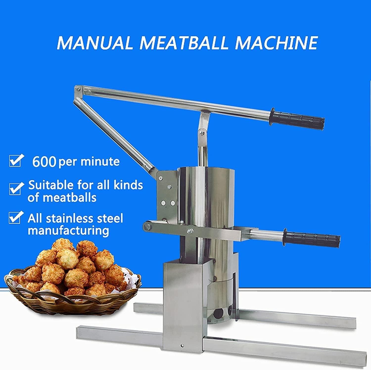 QIANMEI QIANMEI Meatball Maker Machine Commercial Manual Meatball Forming Machine, Shrimp Ball Fish Ball Maker, Vegetable Balls Fish Meatball Former Mold Tool, 600 / Minute for Kitchen