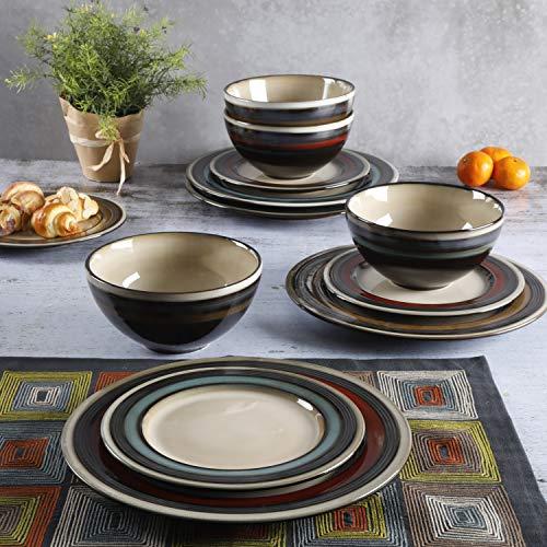 Gibson Elite Gibson Elite Everston 12 Piece Dinnerware Set, Red