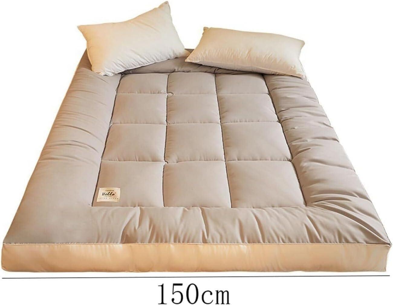 Generic Full Size futon Mattress, Foldable Japanese Floor Mattress, Soft and Fluffy Student Dormitory Sleeping mat, Camping mat, Guest Mattress, Yoga mat,