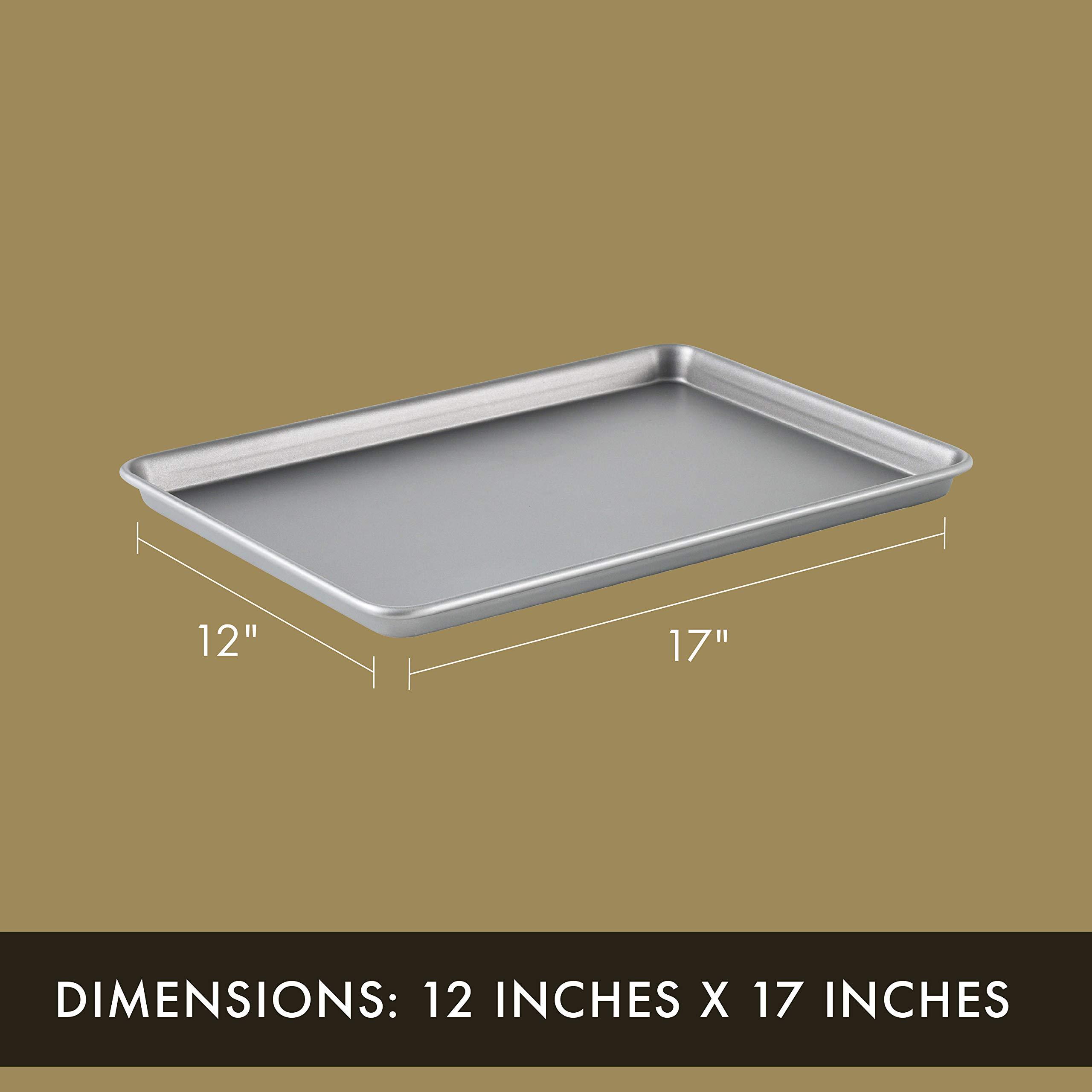 Calphalon Calphalon Premium Nonstick Baking Pans Set of 2, 12 x 17 inch, Silverware, Heavy Gauge Steel Core