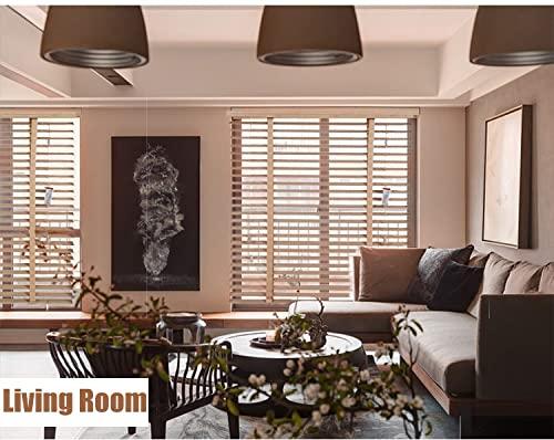 HWF 140cm/120cm/100cm/80cm/ 60cm Wide Wooden Venetian Blinds, 50mm Slats Window Horizontal Blinds Shades for Home/Office, Waterproof Blackout Blinds (Size : 100x160cm(39.4"x63.0"))