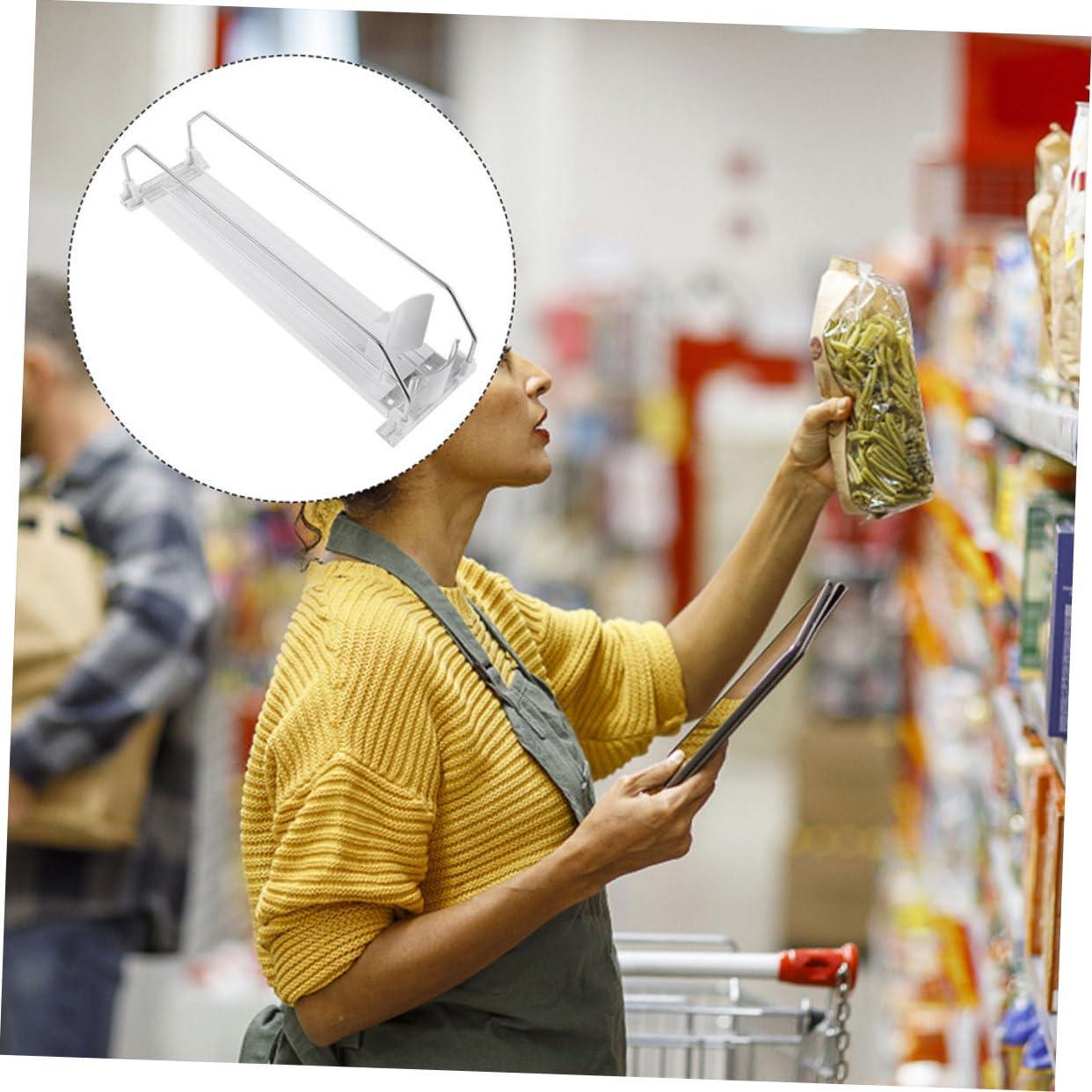 Hemoton Hemoton Supermarket Shelf Pusher Beverage Dispenser Drink Automatic Replenishment Organizer 300 Bottle Sliding Organizer for Efficient Drink Display