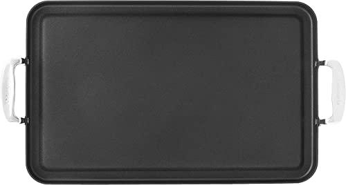 Cuisinart Cuisinart Double Burner Griddle, Chef\'s Classic Nonstick Hard Anodized, Stainless Steel, 655-35 13-Inch x 20-Inch
