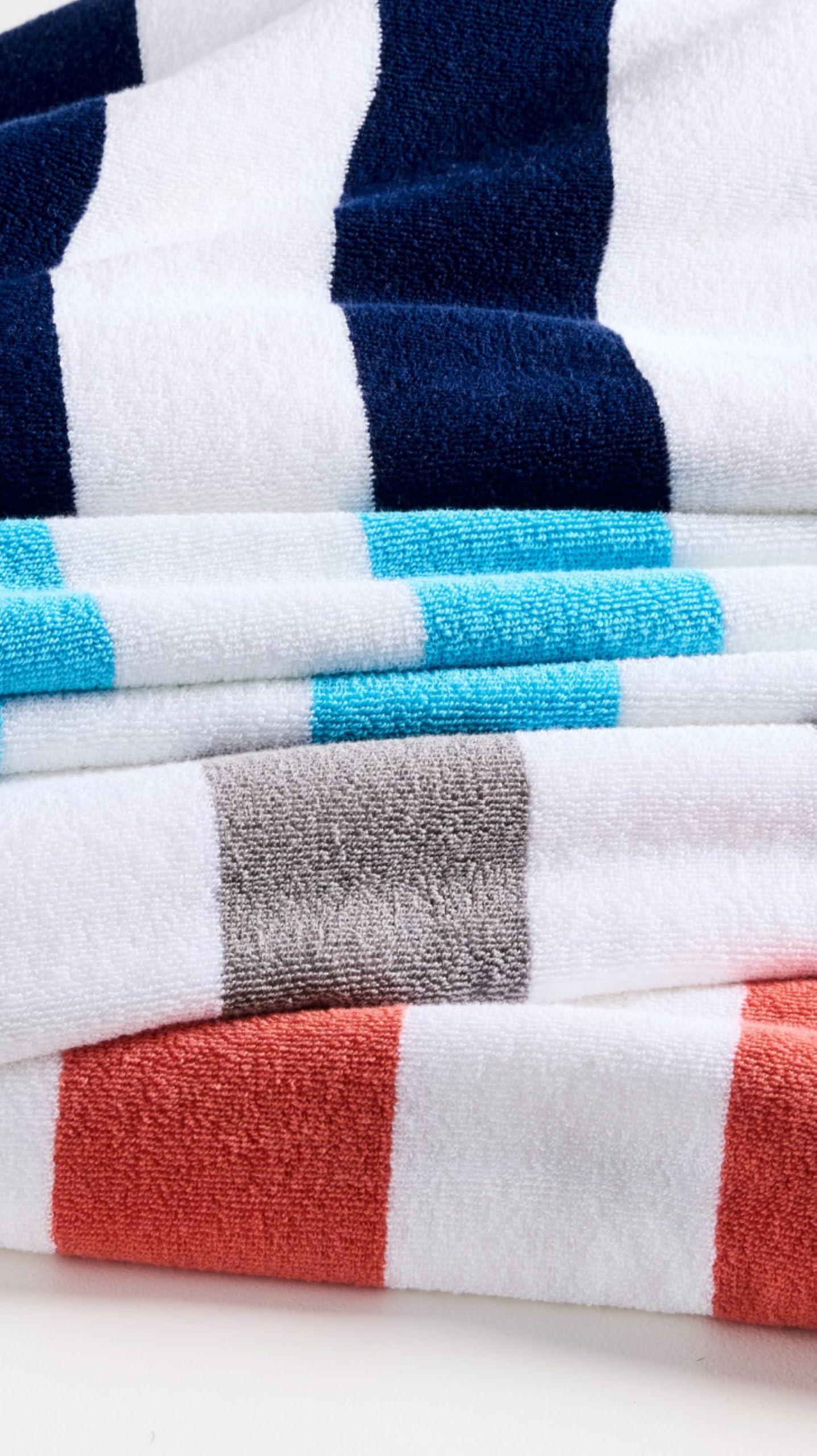 Kassatex Kassatex Cabana Stripe Beach Towels - Navy