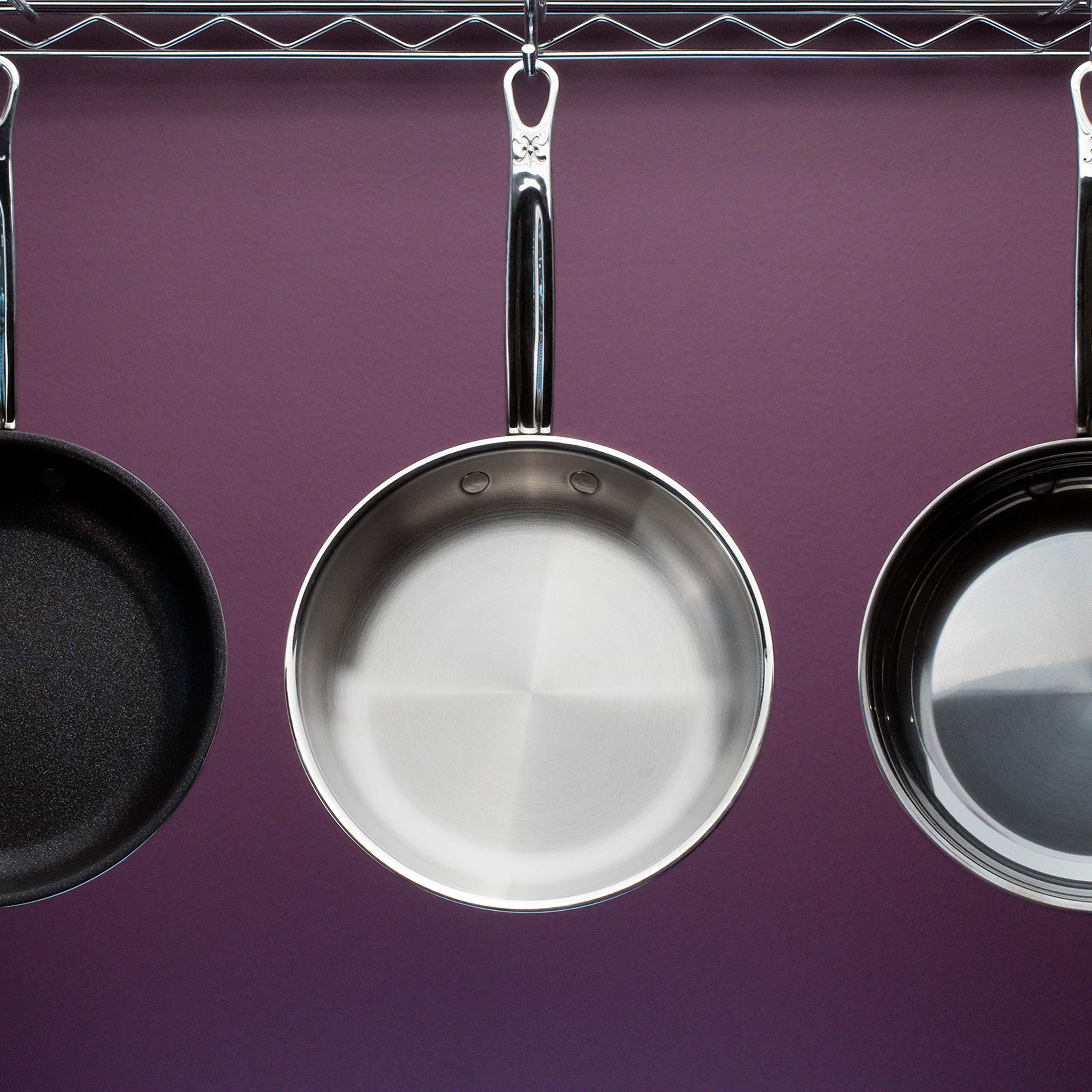 Hestan Hestan - ProBond Collection - Professional Clad Stainless Steel Frying Pan, Induction Cooktop Compatible, 8.5-Inch