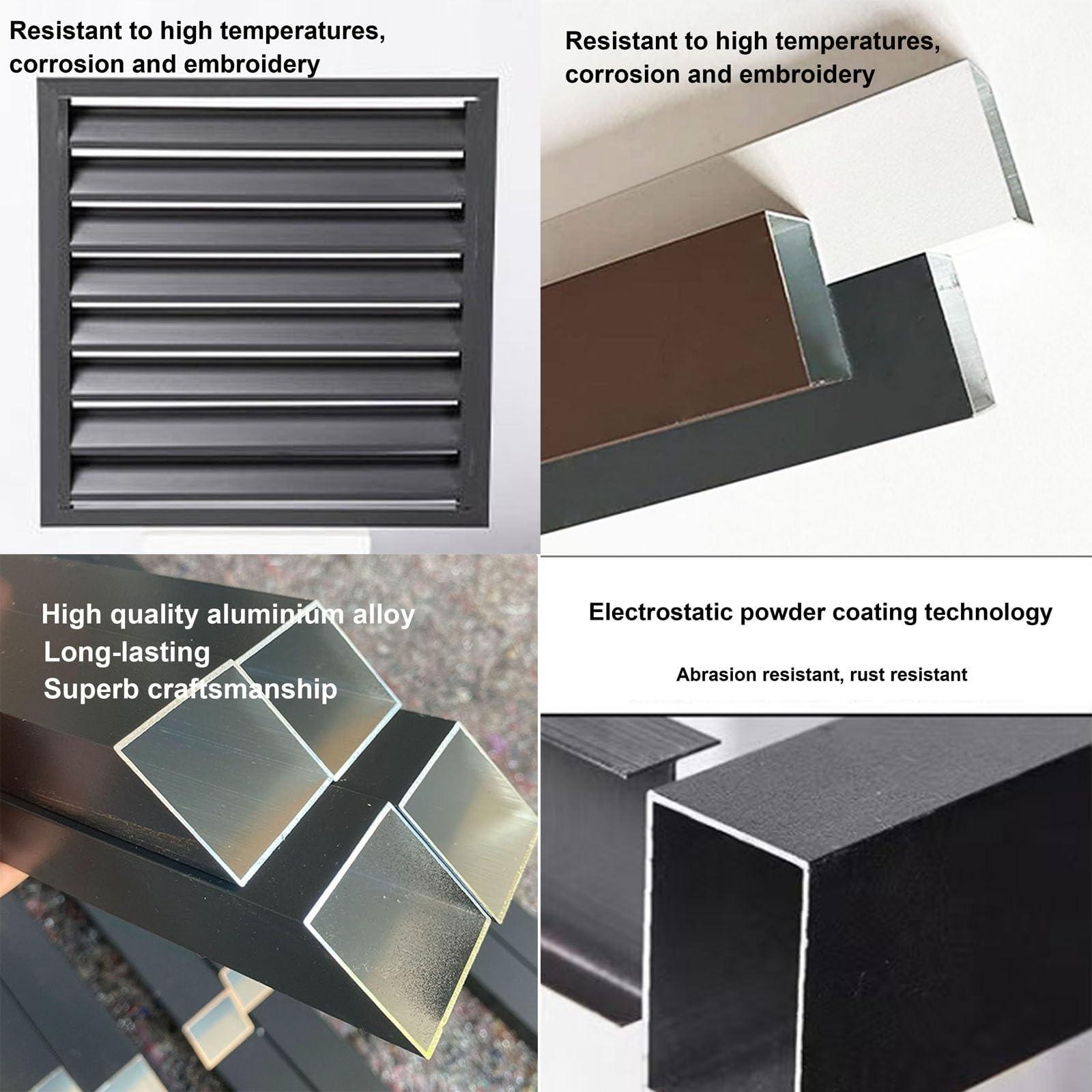 SDVantage Outdoor air conditioner cover, exterior air conditioning unit cover, mini split condenser cover, Aluminum alloy air conditioner frame, Dustproof and waterproof, Suitable for indoor and outdoor (Brown