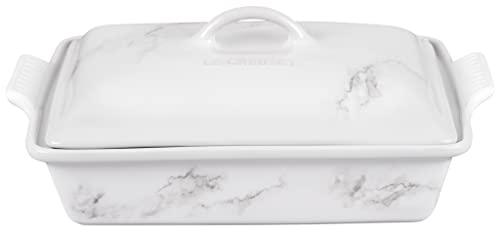 Le Creuset Le Creuset Stoneware Heritage Covered Rectangular Casserole, 4 qt. (12\" x 9\"), Marble