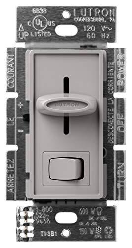 Lutron Lutron Skylark LED+ Dimmer Switch for Dimmable LED, Halogen and Incandescent Bulbs | Single-Pole or 3-Way | SCL-153P-GR | Gray