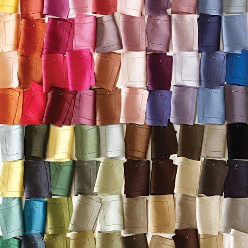 SFERRA Sferra Festival 100% Linen Hemstitched Dinner Napkins - Sea Mist