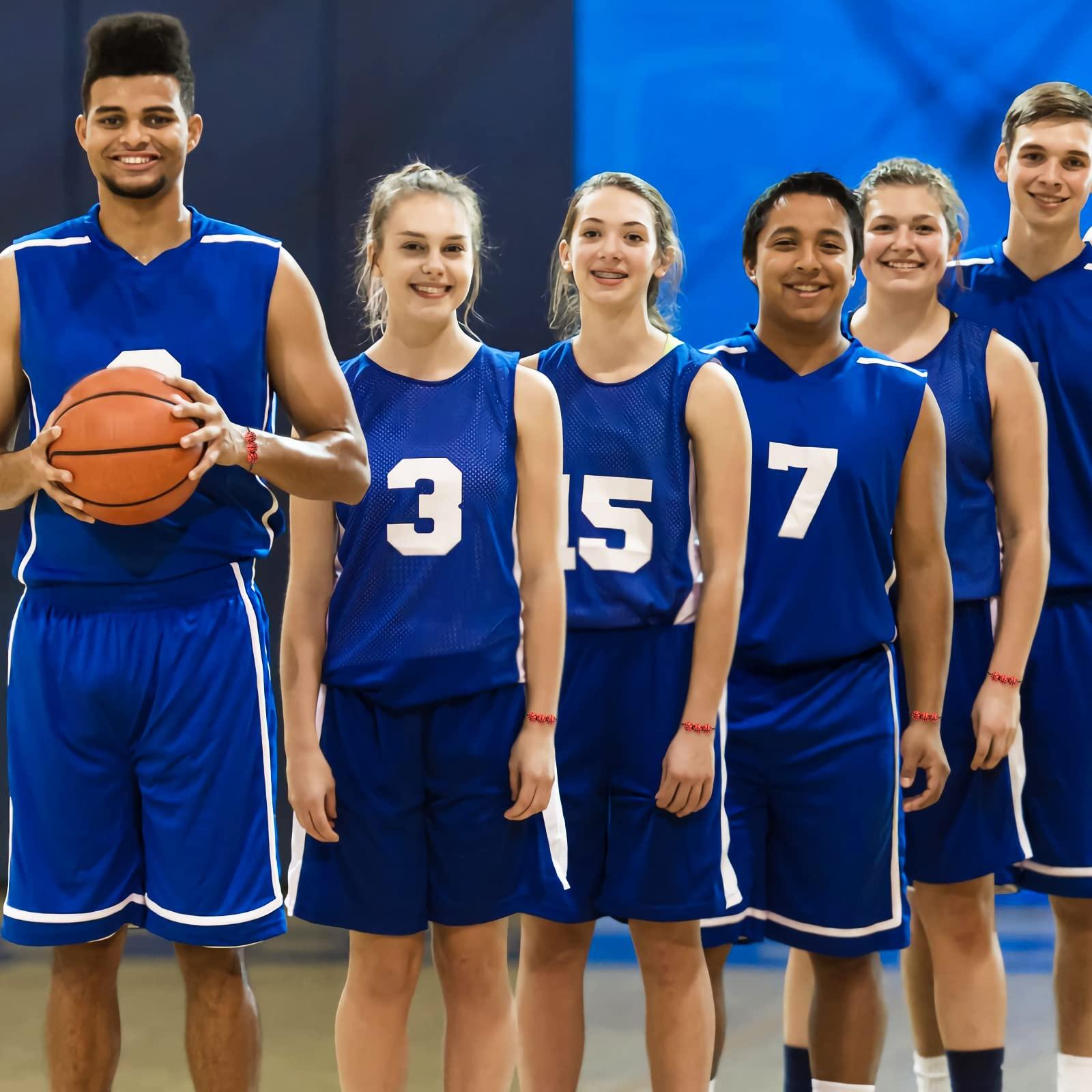 ZELARO 20Pcs Sports Party Favors Sport Goodie Bags Charm Bracelets Soccer Basketball Football Baseball Wristbands Ball Beads Adjustable Bracelet for Adult Team Player Halloween Christmas Birthday Party Gifts