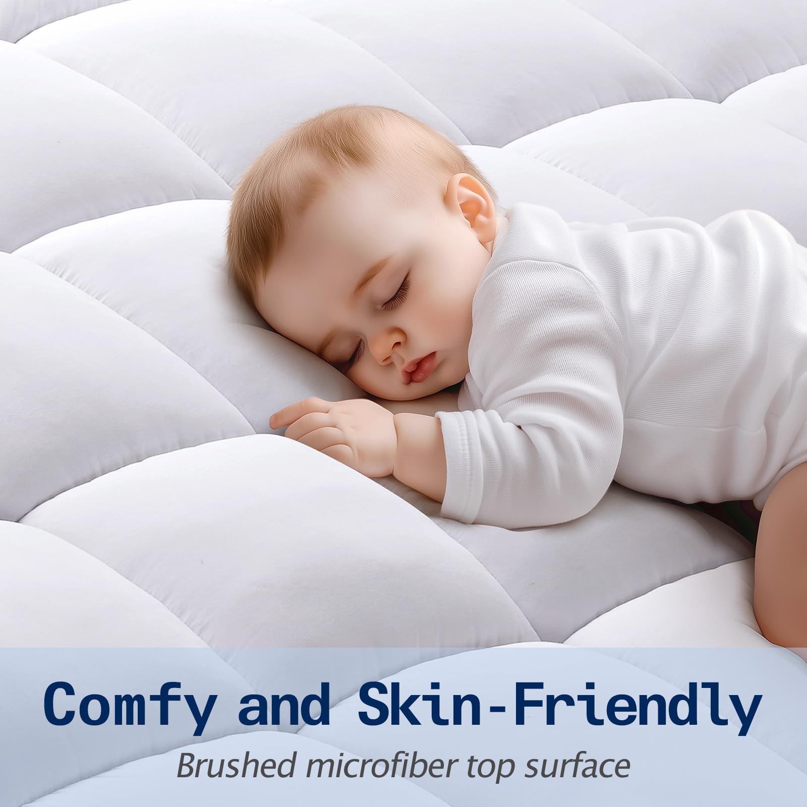 SOPAT SOPAT Mattress Topper RV King Size Extra Thick Mattress Pad 8-21" Deep Pocket Soft Down Alternative Fill Mattress Protector Pillow Top Mattress Cover (72x80 Inches, White)