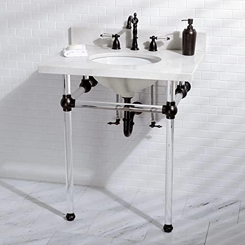 Kingston Brass Kingston Brass KB1975WLL Widespread Lavatory Faucet with Retail Pop-Up, 6-1/2" in Spout Reach, Oil Rubbed Bronze