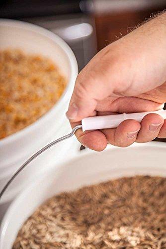 Bestand 5 gallon Food Grade White Plastic Bucket with Handle & Lid - Set of 6