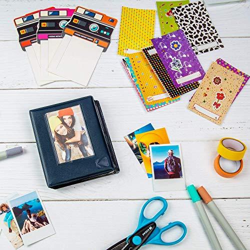 Zink Zink 2x3 Photo Album 64-Pocket Mini Photo Album w/ Transparent Window Cover for 2x3 ZINK Zero Ink Photo Paper Compatible with Kodak, Lifeprint, Polaroid, HP, Canon, Fujifilm 2x3\" Photos, Black