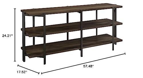 Sauder Sauder North Avenue Credenza, for TVs up to 54\", Smoked Oak Finish