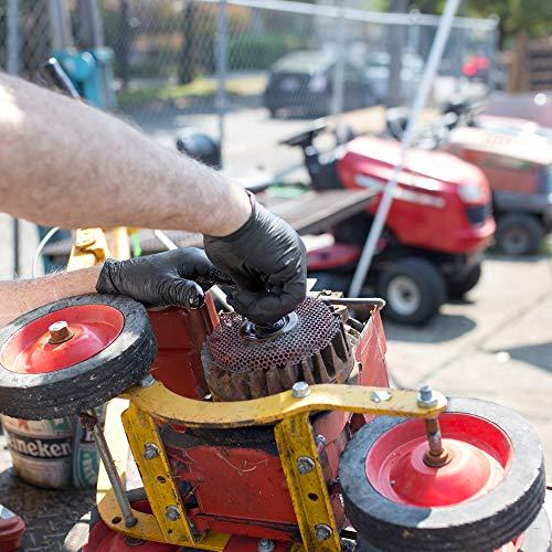 X3 X3 Black Nitrile Disposable Industrial Gloves 3 Mil, Latex/Powder-Free, Food-Safe, Non-Sterile, Textured, Medium, 2 Boxes of 100