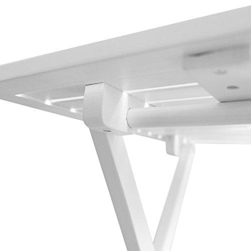 Festnight Festnight Folding Square Coffee Table Wooden Side End Ottoman Sofa Table Living Room Indoor Outdoor Furniture Decor (White)