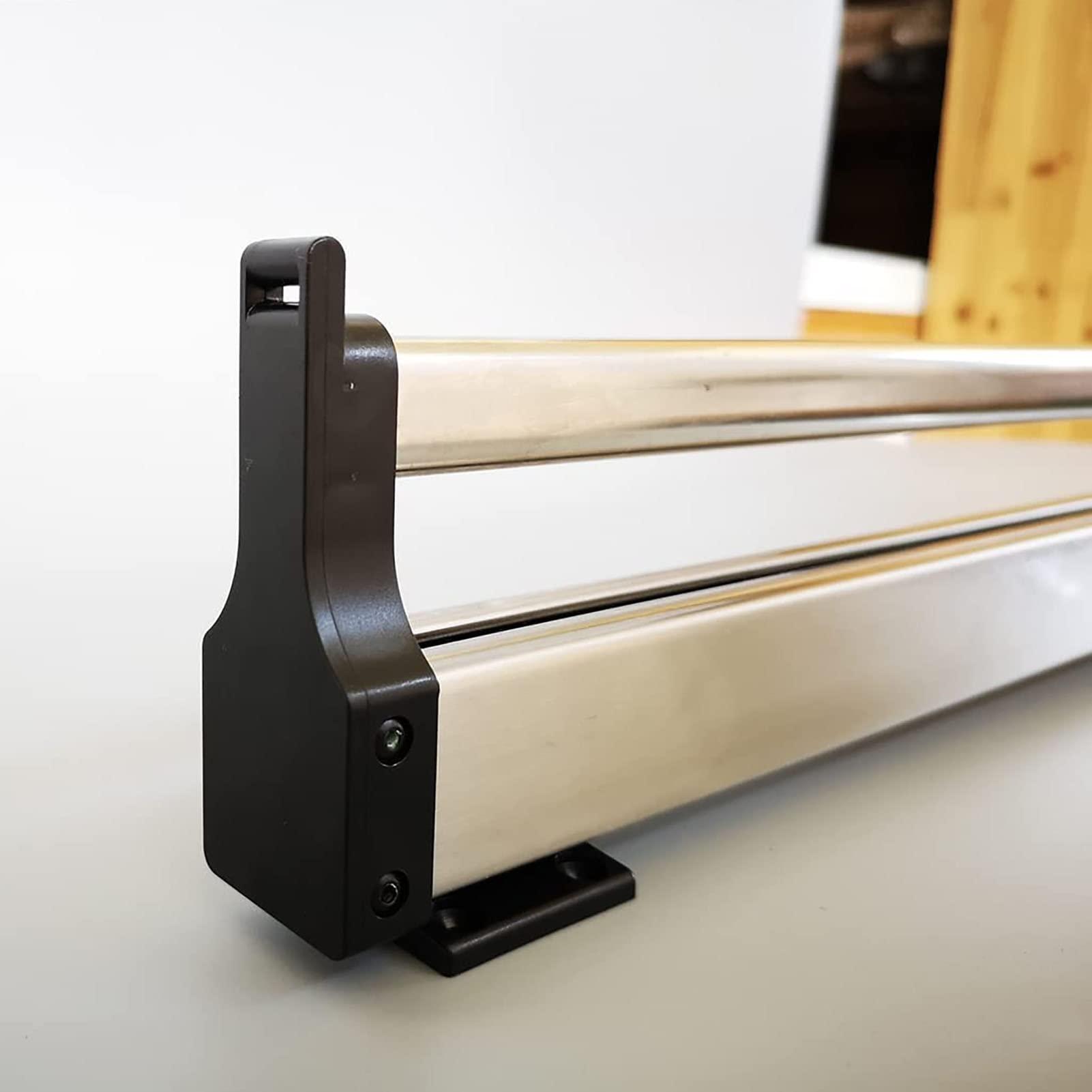 HONGKEFIT Closet Clothes Hanger Rail, Pull Out Clothes Hanger Rod Adjustable Wardrobe Clothing Rail Hanger Rack Bar for Pants Clothes Tainless Stee (Size : 500mm/19.7INCH)