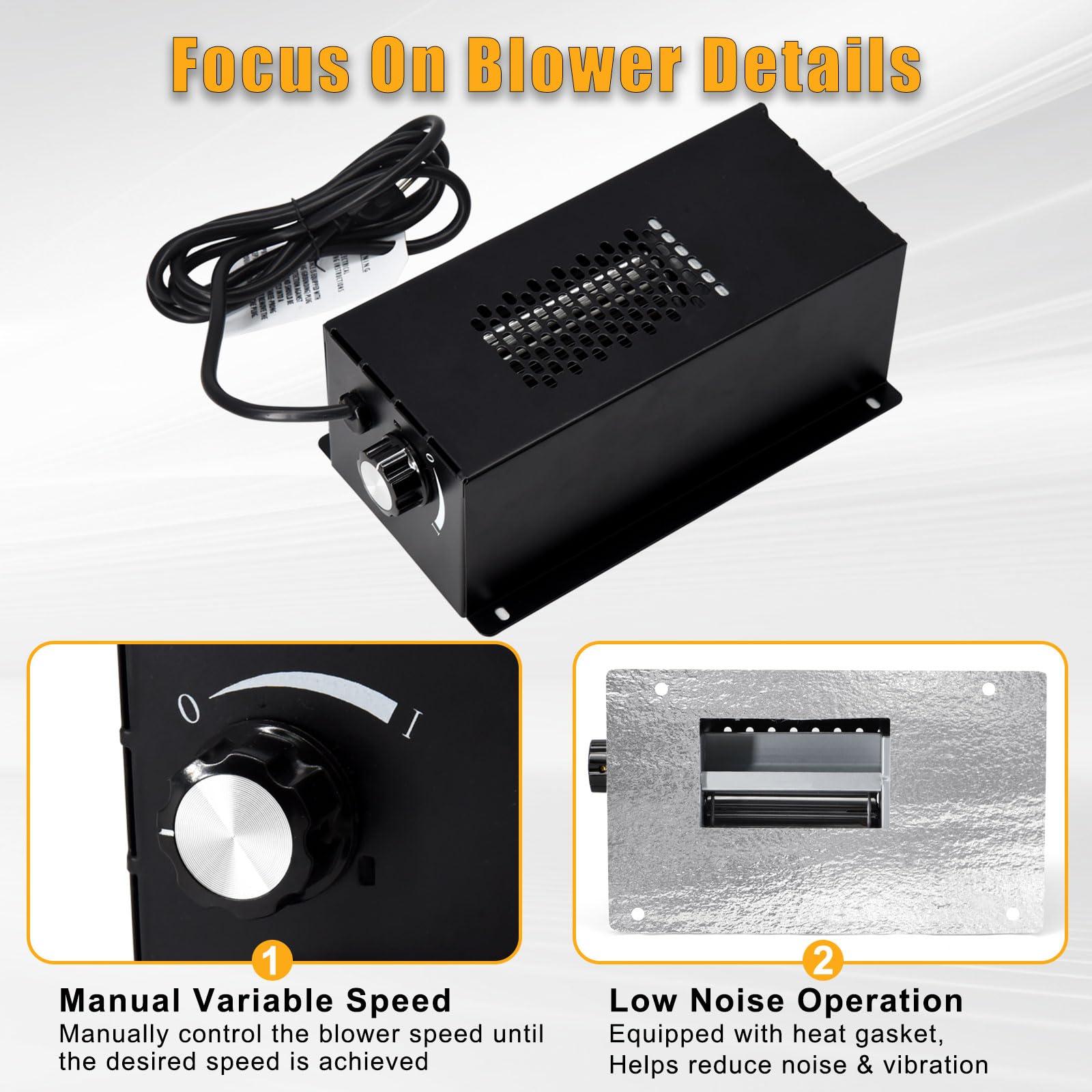 Criditpid Criditpid PBAR-2427 Fireplace Blower Fan Kit for Vent Free Stove or Wood Burning Stoves, Blower for GHP Group Pleasant Hearth VFS2-PH30DT, VFS2-PH20DT, VFS-PH20DT Fireplace