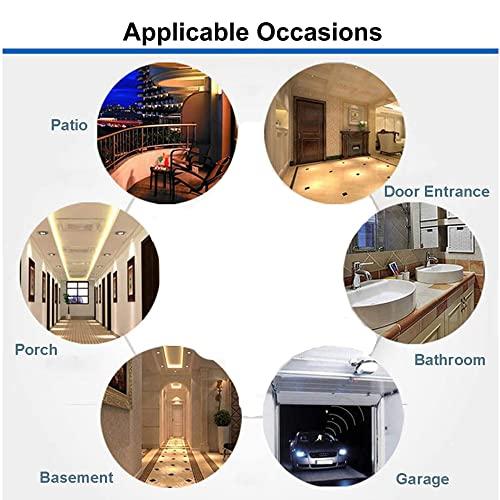 LPHUMEX Motion Sensor Light Socket, PIR Motion E26 Screw Bulb Adapter, Adjustable Auto On/Off Night Light Control, Garage Light, for Basement, Pantry Room, Storage Room, Garage Light