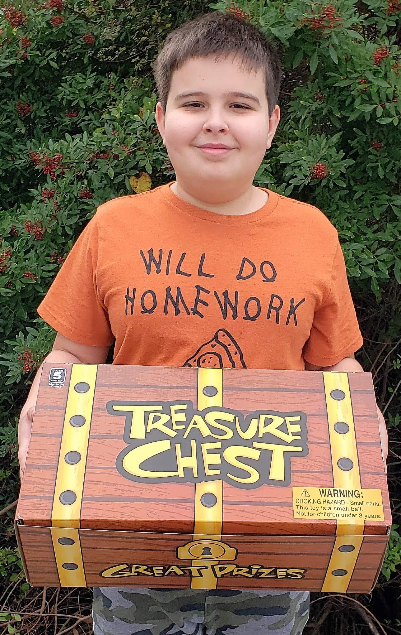 Zugar Land Zugar Land Huge Wood Looking Treasure Chest Box (16 inches x 9 inches) Cardboard. Brown and Gold. Easy to Assemble. Perfect Prop for your Pirate Themed Birthday Party!